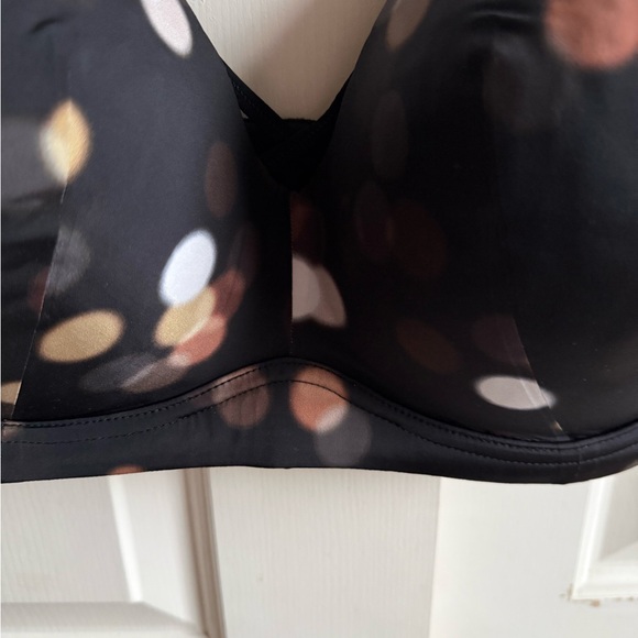 Torrid Curve Black, Brown, White Polka Dot Bra Size 44DD - Picture 3 of 7